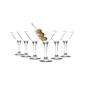 LAV Misket Martini Glasses - 175ml - Clear - Pack of 6