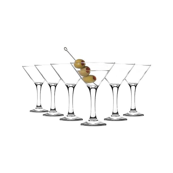 LAV Misket Martini Glasses - 175ml - Clear - Pack of 6
