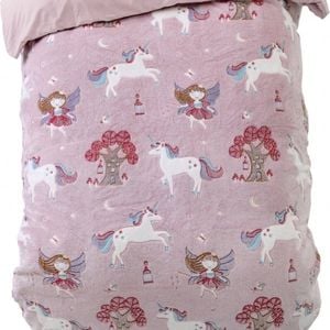 Sleeptime Unicorn Fairytale Glow In The Dark Quilt Cover Set - Single Bed Size