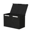 Keezi 1X Kids Toy Box Foldable Black