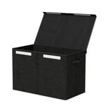 Keezi 1X Kids Toy Box Foldable Black