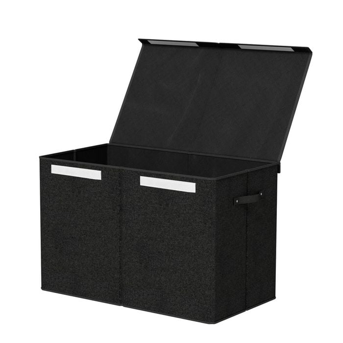 Keezi 1X Kids Toy Box Foldable Black