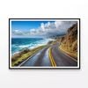 Winding Coastal Road, Ocean  Print 100% Australian Made 120x90cm  (Poster)