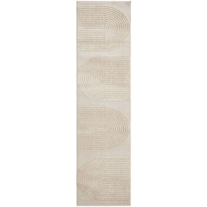 The Rug Connection Skye Abbey Beige 400x80cm - Large Runner Pet Friendly Indoor Rug