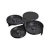 3 Tier Black Glass Rimmer