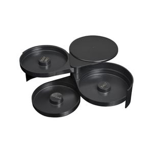 3 Tier Black Glass Rimmer