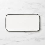 Salisbury & Co Mona Serving Platter 30x15cm White with Black Speckle