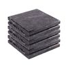 Argon Tableware 10cm Marble Coasters - Set Of 6 Black Square Drink Dining Table Drinks Coaster Reusable Drinking Glass Mats