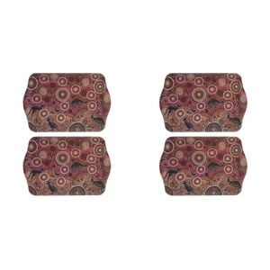 2x 2pc Ashdene Spirit Land Hunting At Sunset Scatter Serving Tray 21x14.2cm