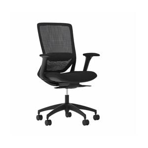 Olg Engage Office Chair With Arms Mesh Back Black Fabric Seat