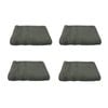 Set of 4 100% Cotton Face Washers Indulgence 33 x 33cm Granite
