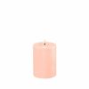 Deluxe Homeart Flameless Candle - Light Pink 7.5 x 10cm