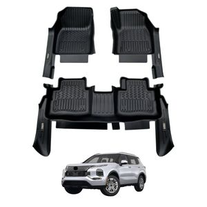AUSGO Car Floor Mats for Mitsubishi Outlander 7-Seat Petrol 2021-Onwards All-Weather Floor Liners