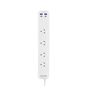  Jackson White 4 Outlet 20W, USB-A +USB-C Powerboard