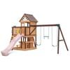 Lifespan Kids Coventry Swing Set and Play Centre with 2.2m Pastel Pink Slide