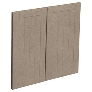 Kaboodle 600mm Raw Board Country Rangehood Doors - 2 Pack