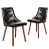Dining Chairs Black x2