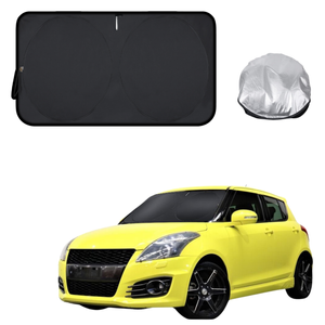 Front Windscreen Sun Shade for Suzuki Swift Sport 2012 - 2017 (FZ) - Standard 150 x 85 cm - Black
