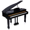 Maestro MGP800PB Digital Compact Grand Piano - 88-Key Weighted Progressive Hammer Action (POLISHED EBONY)