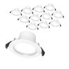 Click 8W 90mm IP44 Recessed CCT Downlight - 12 Pack
