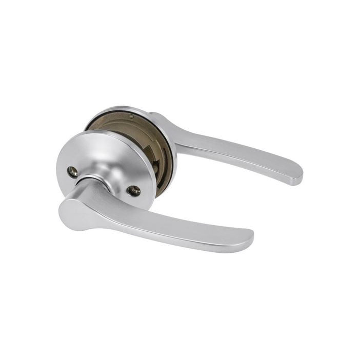 Lockwood Satin Chrome Symmetry Vicinity Passage Leverset