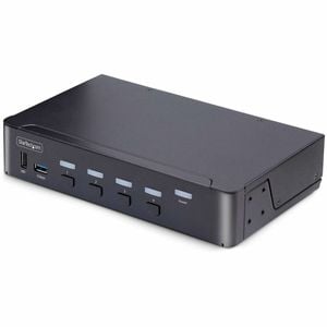 4-Port DisplayPort KVM Switch 8K 60Hz / 4K 144Hz Single Display DP 1.4 2x USB 3.0 Ports 4x USB 2.0 HID Ports Push-Button