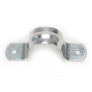 Kinetic 20mm Galvanised BSP Pipe Saddle Clip - 10 Pack - 20mm