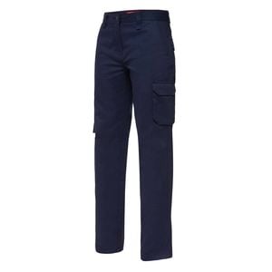 Hard Yakka Navy Women's Cotton Drill Cargo Pant - Size 10