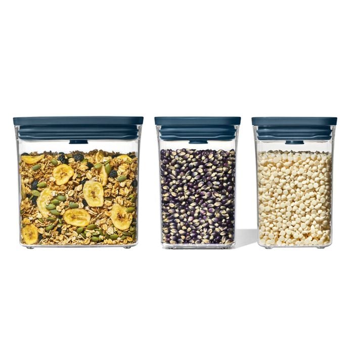 Oxo Pop 2.0 Everyday Storage 3 Piece Container Set | 3pc Storm Blue