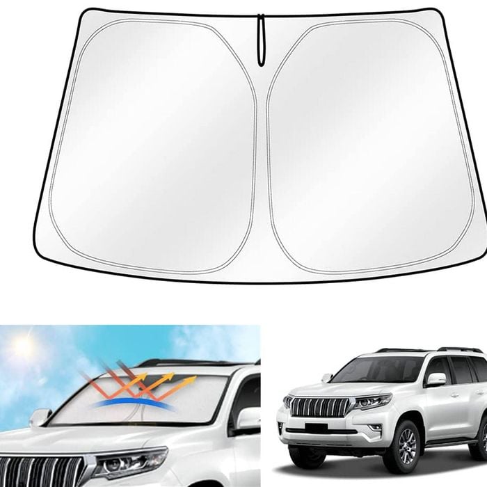 Windshield Sun Shade for TOYOTA PRADO 2009-2024 Blocks UV Rays Visor Protector Sunshade