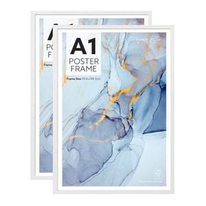 Cooper & Co. Set of 2 A1 White Poster Photo Frames