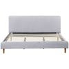 Bendigo Bed Frame King - Fabric - Light Grey