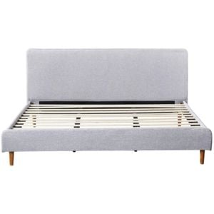 Bendigo Bed Frame King - Fabric - Light Grey
