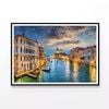 Canal with Buildings & Sky  Print 100% Australian Made 120x90cm  (Poster)