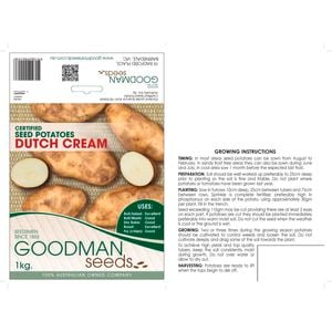 1kg "Solanum Tuberosum" Dutch Cream Potato Plant Seed