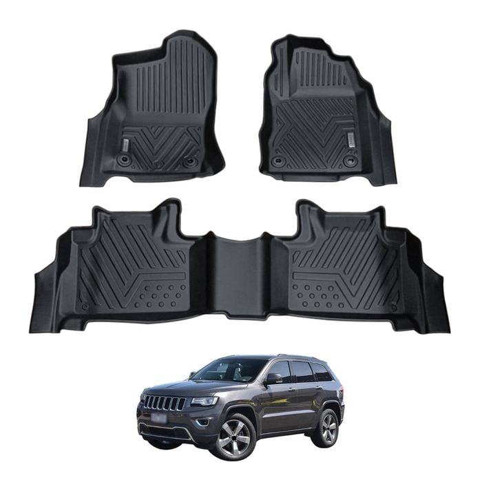 AUSGO Car Floor Mats for Jeep Grand Cherokee WK Series 2010-2021 All-Weather Floor Liners
