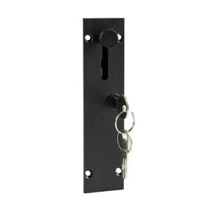 Delf 150mm Matte Black Lockable Door Drop Bolt