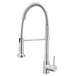 Estilo WELS 5 Star 6L/min 35mm Chrome Side Pin Lever Coil Tall Vege Spray Sink Mixer