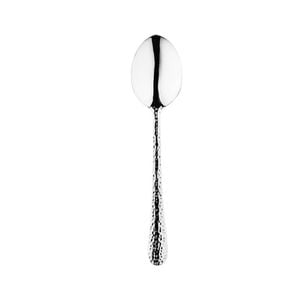 Olympia Dessert Spoons Tivoli Hammered 18/10 Stainless Steel 12 Pack 182mm