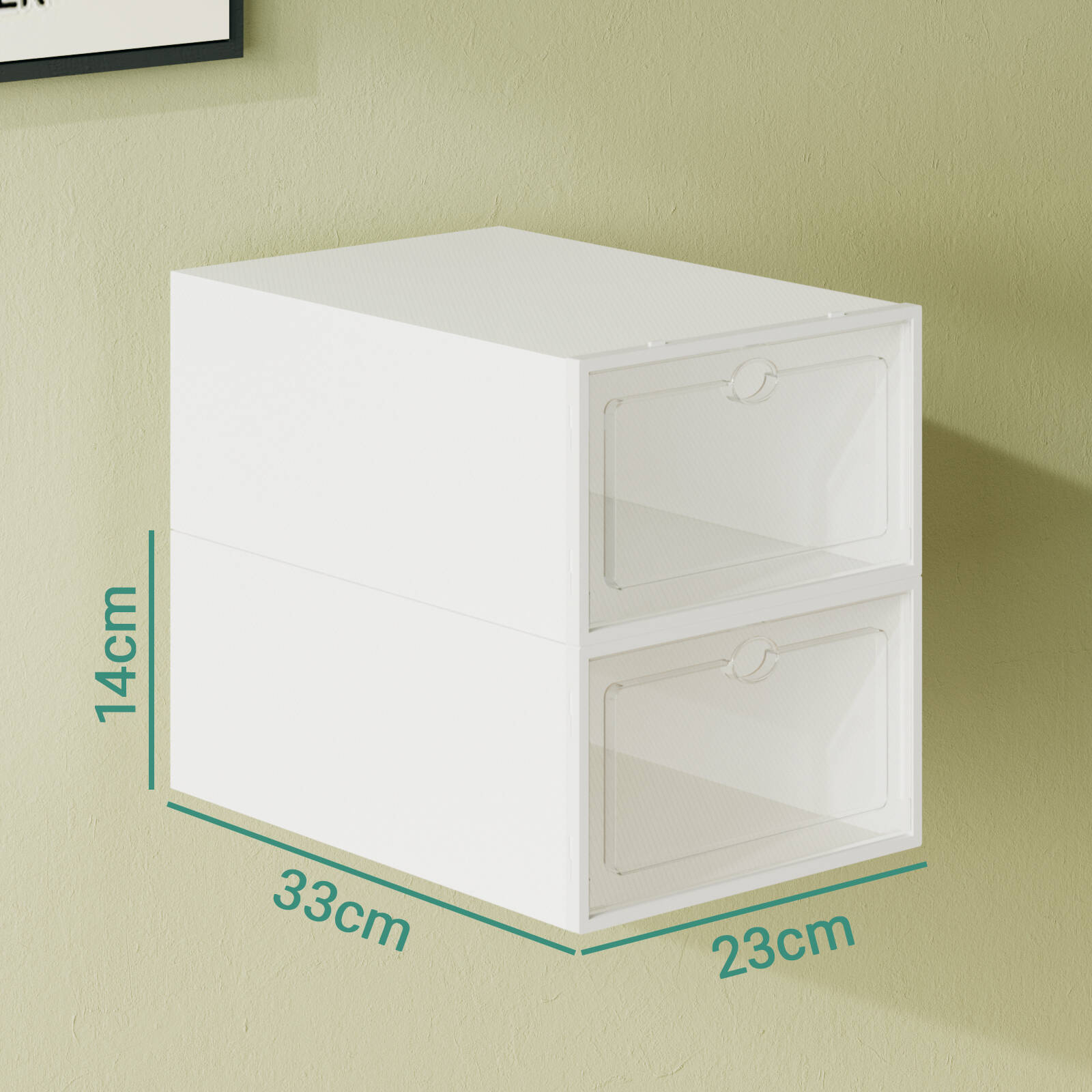Advwin 15Pcs Display Shoe Storage Box Stackable Sneaker Organizer Rack Plastic Bunnings Australia