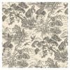 Natoru Charcoal Cream Wallpaper by Holden Decor  10.05m by  53cm