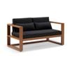 Santorini 2 Seater Outdoor Aluminium Lounge In Teak