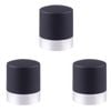 3PK Bartender Twist-Lock Champagne Bottle Resealer - Silver