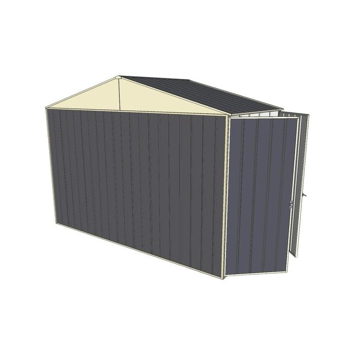 Build-a-Shed 3.0 x 1.5 x 2.3m Gable Double Hinged Side Doors Shed - Grey