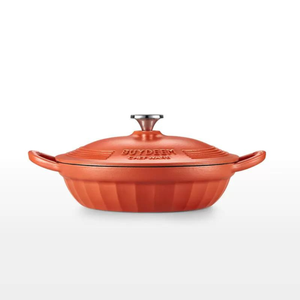 BUYDEEM CP581 Enameled Cast Iron Dutch Oven Red