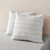 Dreamaker Jersey Luxe 100% Cotton European Pillowcase Twin Pack Silver Grey