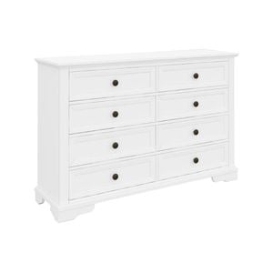 Celosia Dresser 8 Chest of Drawers Bedroom Acacia Timber Storage Cabinet - White