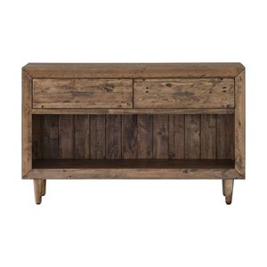 1825 Interiors Oslo Console Table Reclaimed Pine With Drawers Natural