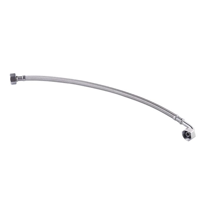Kinetic 300mm Stainless Steel Flexible Braided Hose Bent Elbow Water Connector