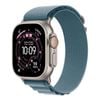 Apple Watch Ultra 3 49mm GPS + Cellular Natural Titanium Case w/ Light Blue Alpine Loop (Medium)